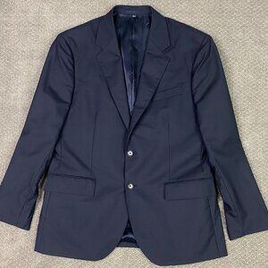 J. CREW Loro Piana Crosby Blazer Sport Coat Men's 42S Navy Blue Wool Suit Jacket